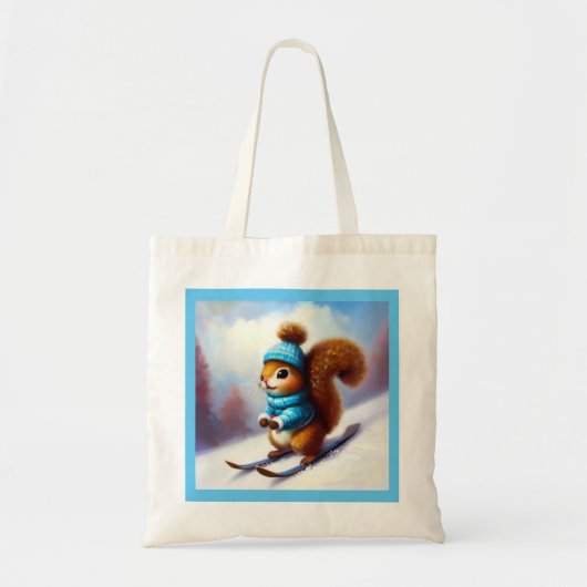 Tote Bag Ski d'écureuil (Devant)
