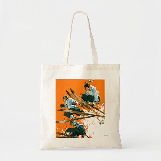 Tote Bag Ski Jumpers par Ski Weld (Devant)