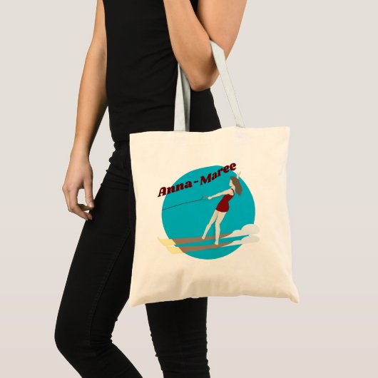 Tote Bag ski nautique vintage (Devant (produit))