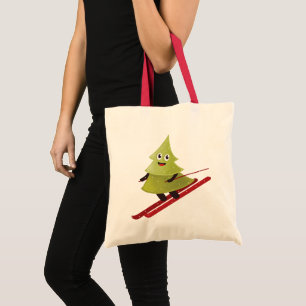 Tote Bag Ski Pine Arbre Cute Sports Neige hiver