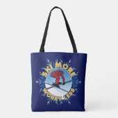 Tote Bag Ski Plus Inquiète Moins | Citation de ski (Dos)