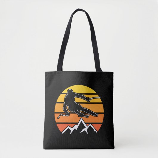 Tote Bag Ski rétro (Devant)