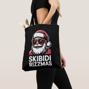 Tote Bag Skibidi Rizzmas Père Noël Noël Rizz Xmas Vacances