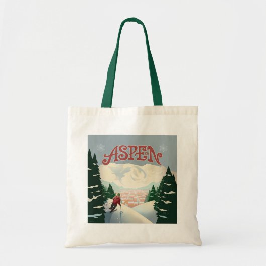 Tote Bag Skier d'Aspen | Colorado (Devant)