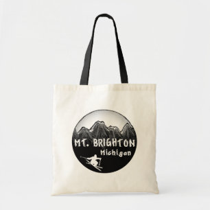 Tote Bag Skieur du Mt. Brighton Michigan