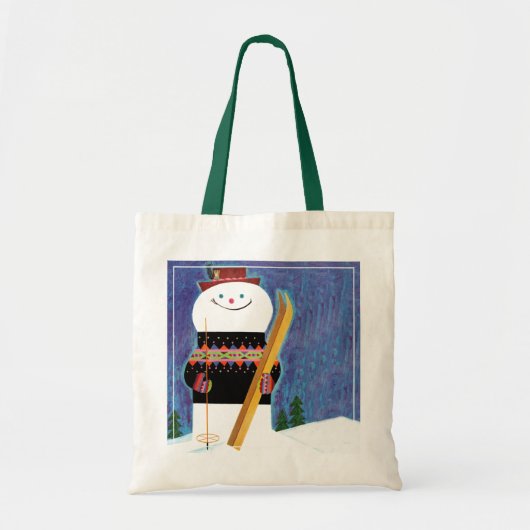 Tote Bag Skis pour Snowman (Devant)
