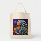 Tote Bag Sky Road Walker Native American Imaginaire Art (Devant)