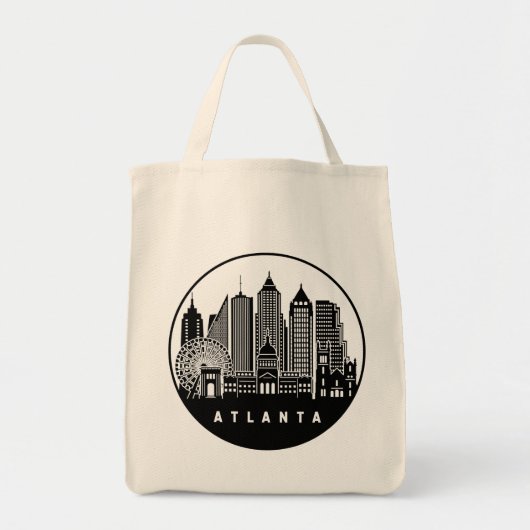 Tote Bag Skyline Atlanta Georgia (Devant)
