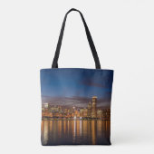 Tote Bag Skyline De Chicago La Nuit (Dos)