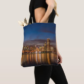 Tote Bag Skyline De Chicago La Nuit (De près)