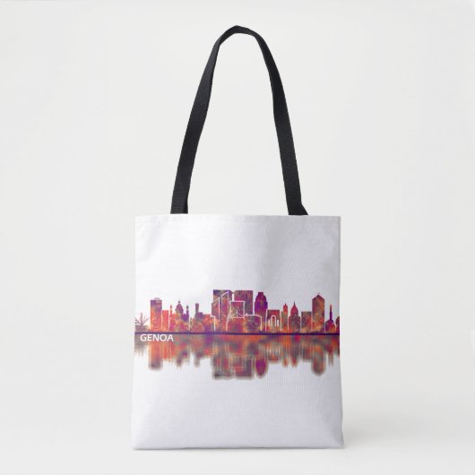 Tote Bag Skyline de Gênes (Devant)