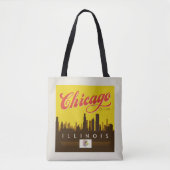 Tote Bag Skyline de l'Illinois (Devant)