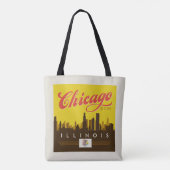 Tote Bag Skyline de l'Illinois (Dos)