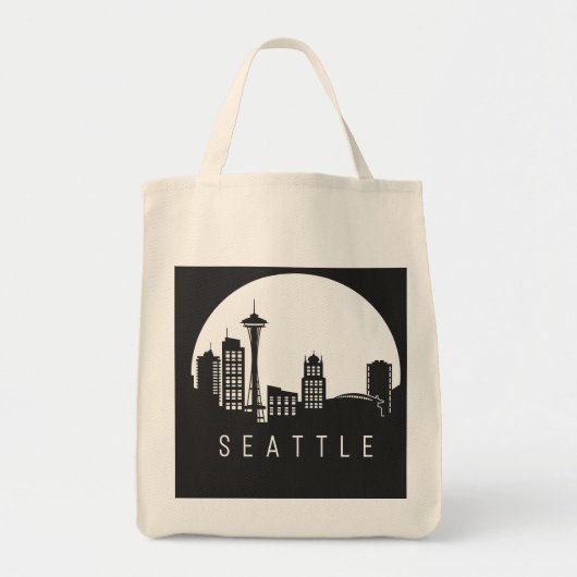 Tote Bag Skyline de Seattle City (Devant)
