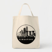 Tote Bag Skyline de Singapour (Devant)
