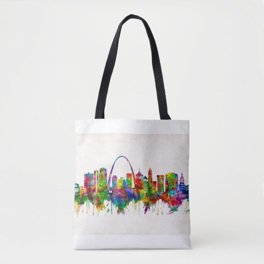 Tote Bag Skyline de St. Louis Missouri (Devant)