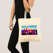 Tote Bag Skyline Queen City Charlotte (Devant (produit))