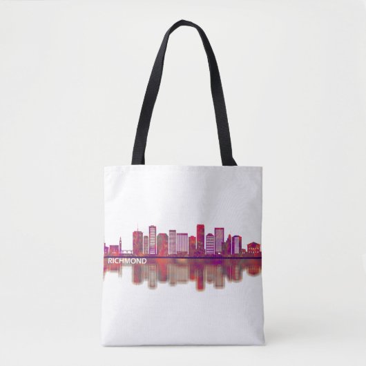 Tote Bag Skyline Richmond Virginia (Devant)