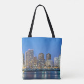 Tote Bag Skyline urbain de Waikiki (Dos)