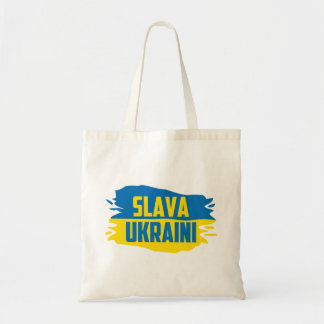 Tote Bag Slava Ukraini, gloire de l'Ukraine Budget Fourre-t