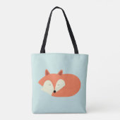 Tote Bag Sleepy Baby Red Fox (Dos)