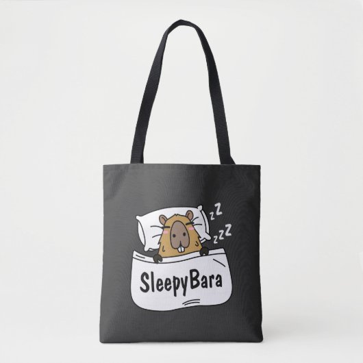 Tote Bag Sleepybara Rodents (Devant)
