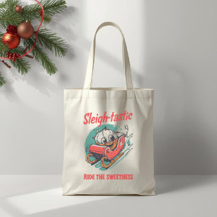 Tote Bag Sleigh-tastique – Pun de Noël amusant et festif