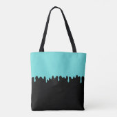 Tote Bag Slime écoulant sarcelle (Dos)