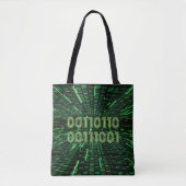 Tote Bag SlipperyJoe's 69 code binaire dynamique ordinateur (Devant)