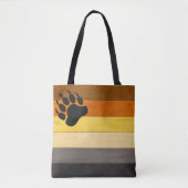 Tote Bag SlipperyJoe's Bear Pride drapeau de la texture du  (Devant)