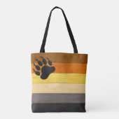 Tote Bag SlipperyJoe's Bear Pride drapeau de la texture du  (Dos)