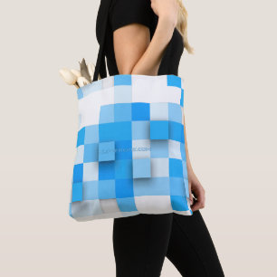 Tote Bag SlipperyJoe's carré artwork mosaïque moderne trois