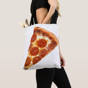 Tote Bag SlipperyJoe's classique pepperoni pizza tranche fo