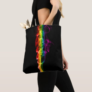 Tote Bag SlipperyJoe's fumée vif arc-en-ciel célébré