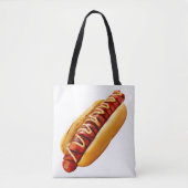 Tote Bag SlipperyJoe's hot dog niché doucement pain jaune v (Devant)