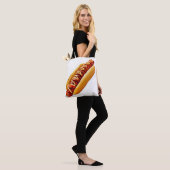 Tote Bag SlipperyJoe's hot dog niché doucement pain jaune v (Sur le modèle)
