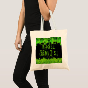 Tote Bag SlipperyJoe's veganisme féministe attention-grabbi