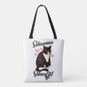 Tote Bag Slogan Chat Soft Funny (Dos)