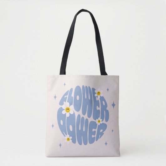 Tote Bag Slogan d'alimentation des fleurs (Devant)