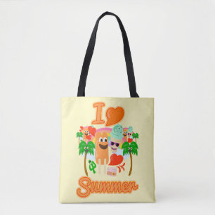 Tote Bag Slogan d'amour d'été