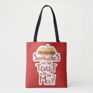 Tote Bag Slogan sandwich si drôle toast le plus épique