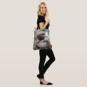 Tote Bag Sloth Baby avec mère pendre d'un arbre (Sur le modèle)