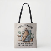 Tote Bag Sloth Coffee Fourre-tout (Devant)