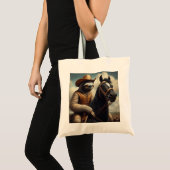 Tote Bag Sloth Cowboy (Devant (produit))