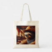 Tote Bag Sloth Cowboy à Saloon (Dos)
