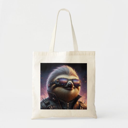 Tote Bag Sloth Cyberpunk (Devant)