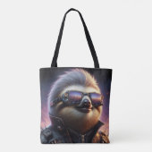 Tote Bag Sloth Cyberpunk (Dos)