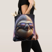 Tote Bag Sloth Cyberpunk (De près)