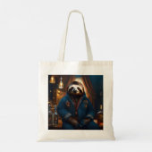 Tote Bag Sloth Dans Sa Veste À Boire, (Dos)