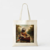 Tote Bag Sloth Dans Un Canoë (Dos)